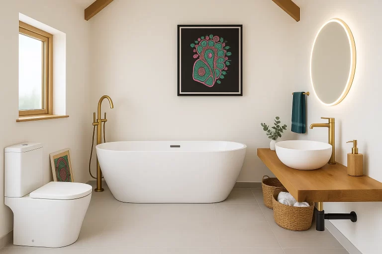 Baño Reforma de estilo rustico - Start Construcciones
